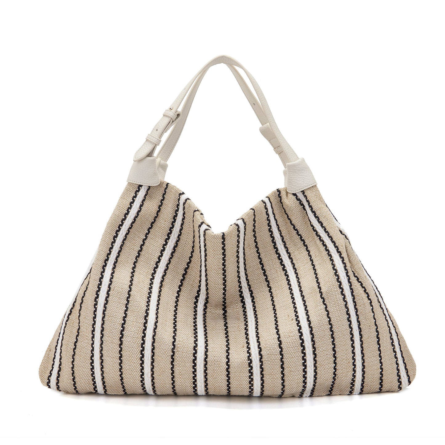 Borsa Shopping Bicolor Ivory - Immagine 3