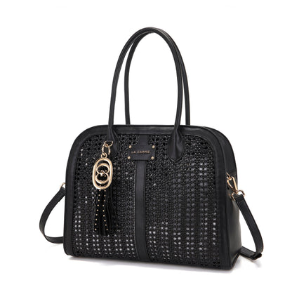 Borsa a shopping Woven Black - Immagine 2
