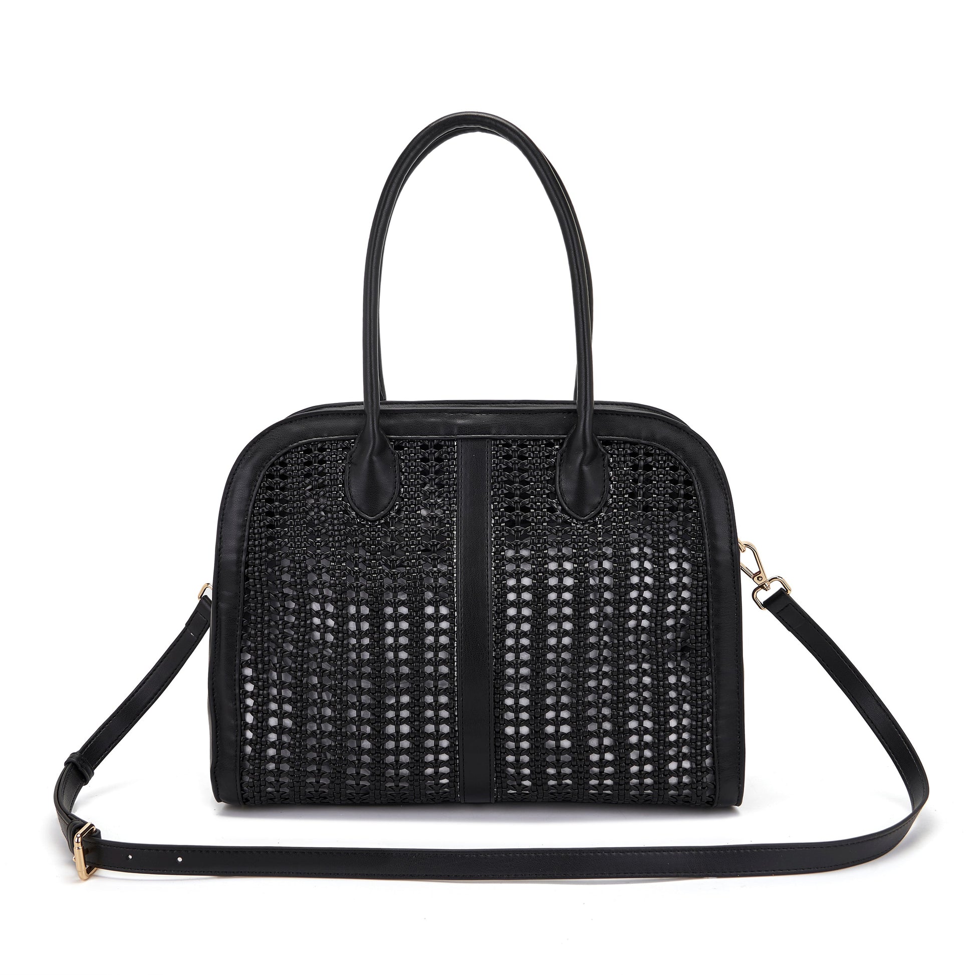 Borsa a shopping Woven Black - Immagine 3