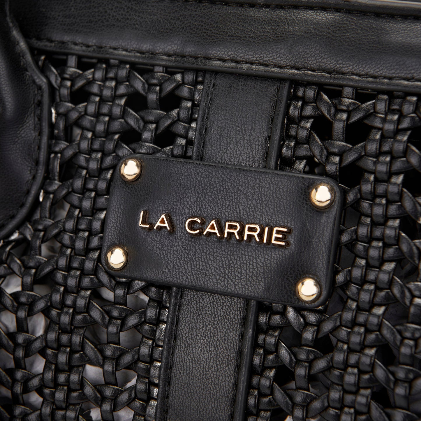 Borsa a shopping Woven Black - Immagine 4