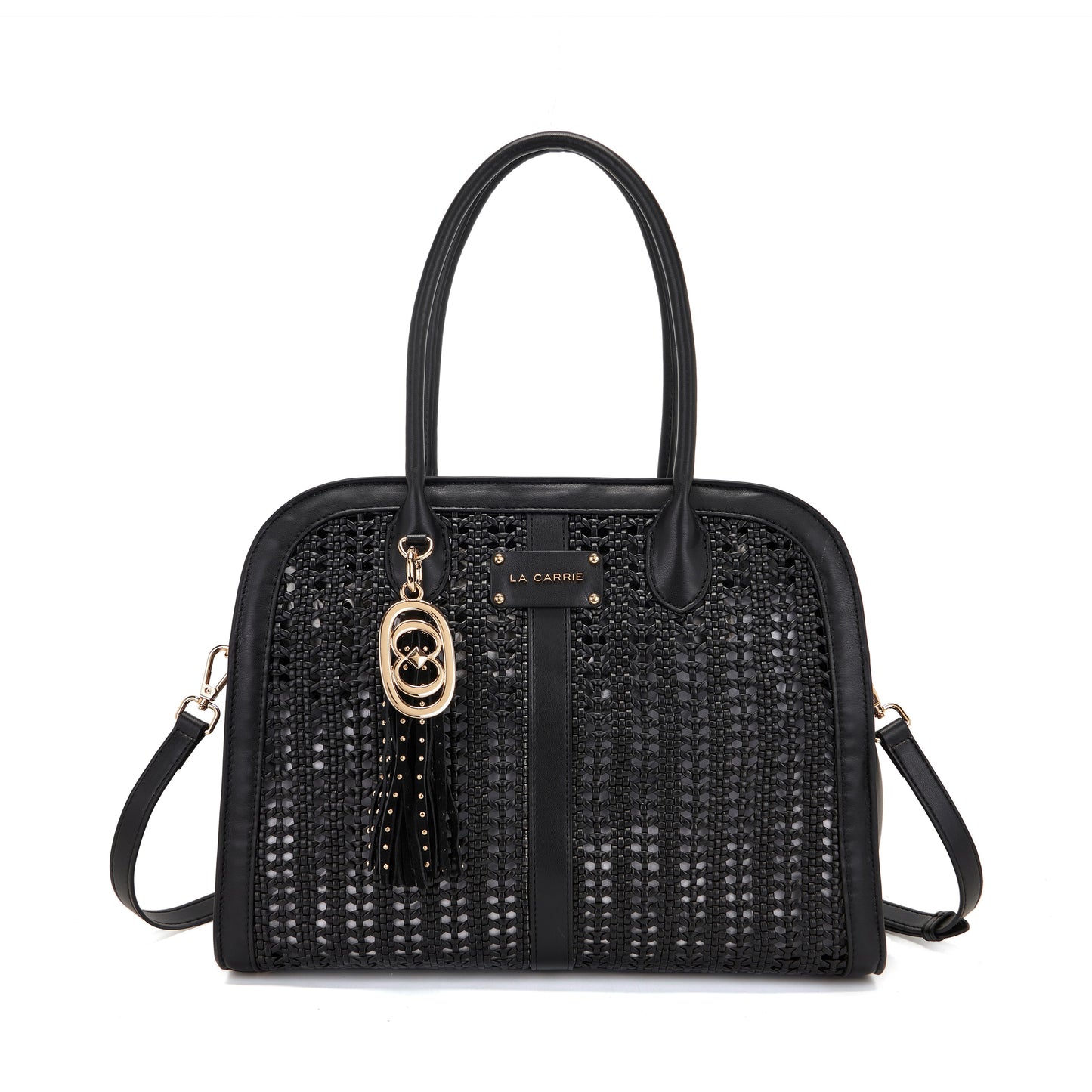 Borsa a shopping Woven Black - Immagine 6