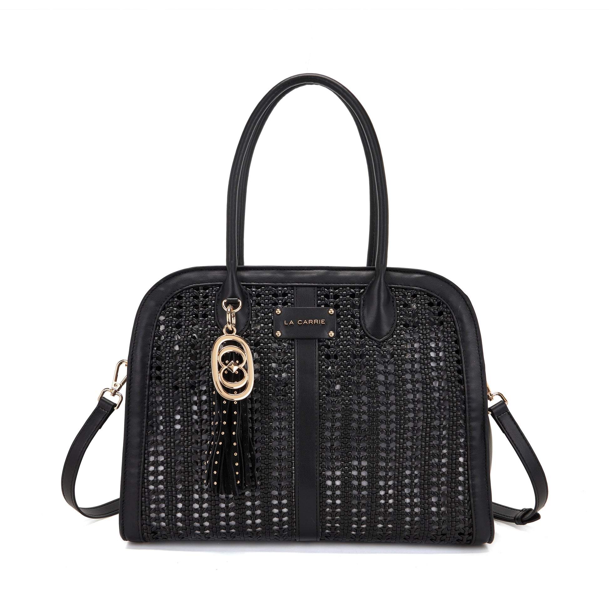 Borsa a shopping Woven Black - Immagine 6