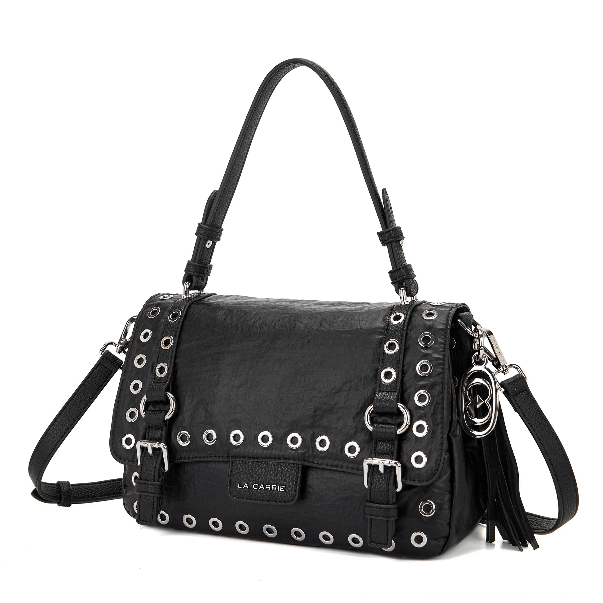 Borsa shopping Atena Wrinkled Black - Immagine 2