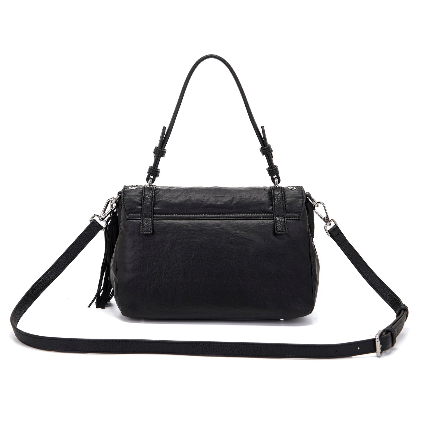 Borsa shopping Atena Wrinkled Black - Immagine 3