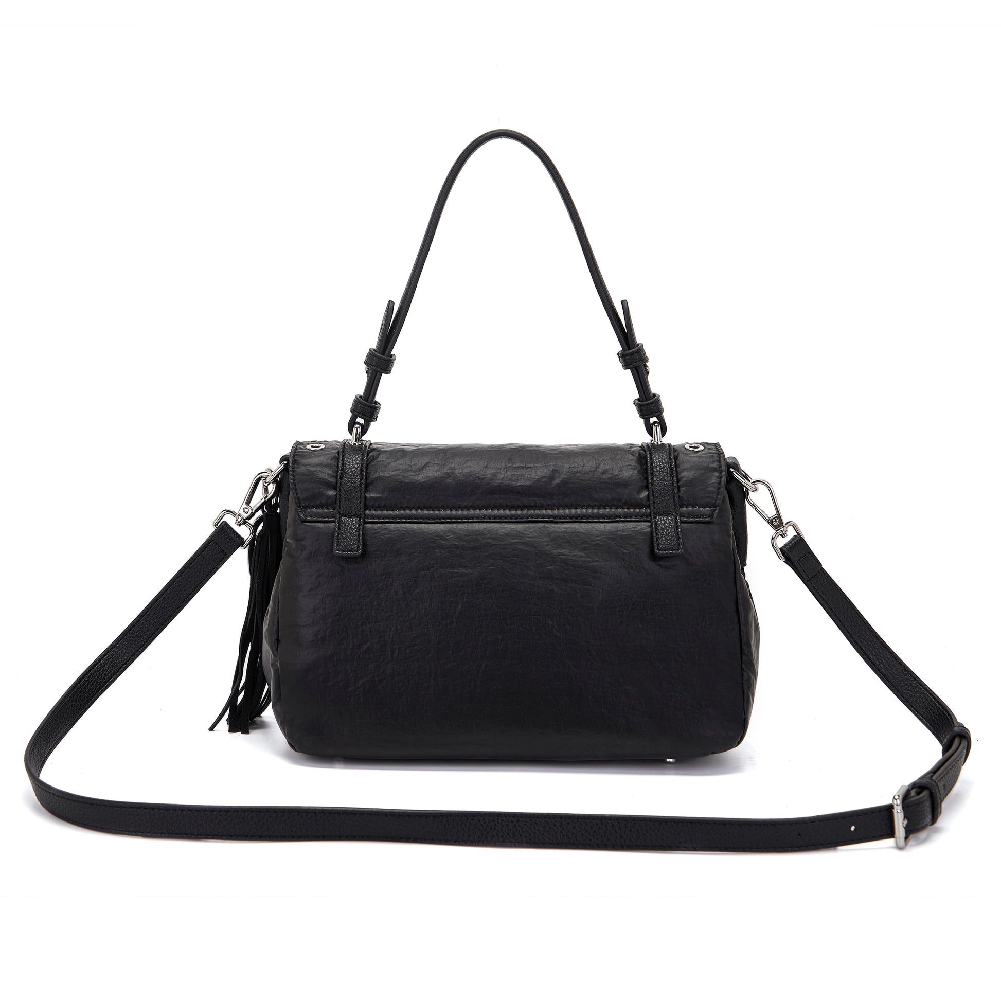 Borsa shopping Atena Wrinkled Black - Immagine 3