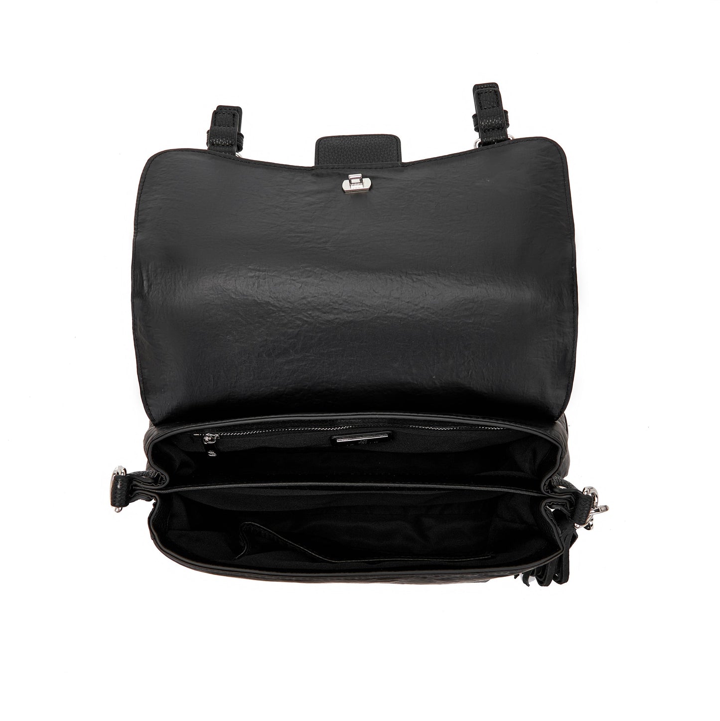 Borsa shopping Atena Wrinkled Black - Immagine 5