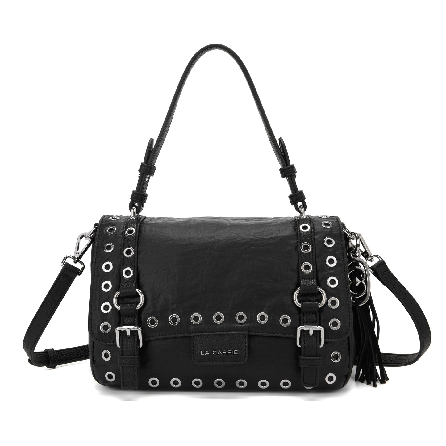 Borsa shopping Atena Wrinkled Black - Immagine 6