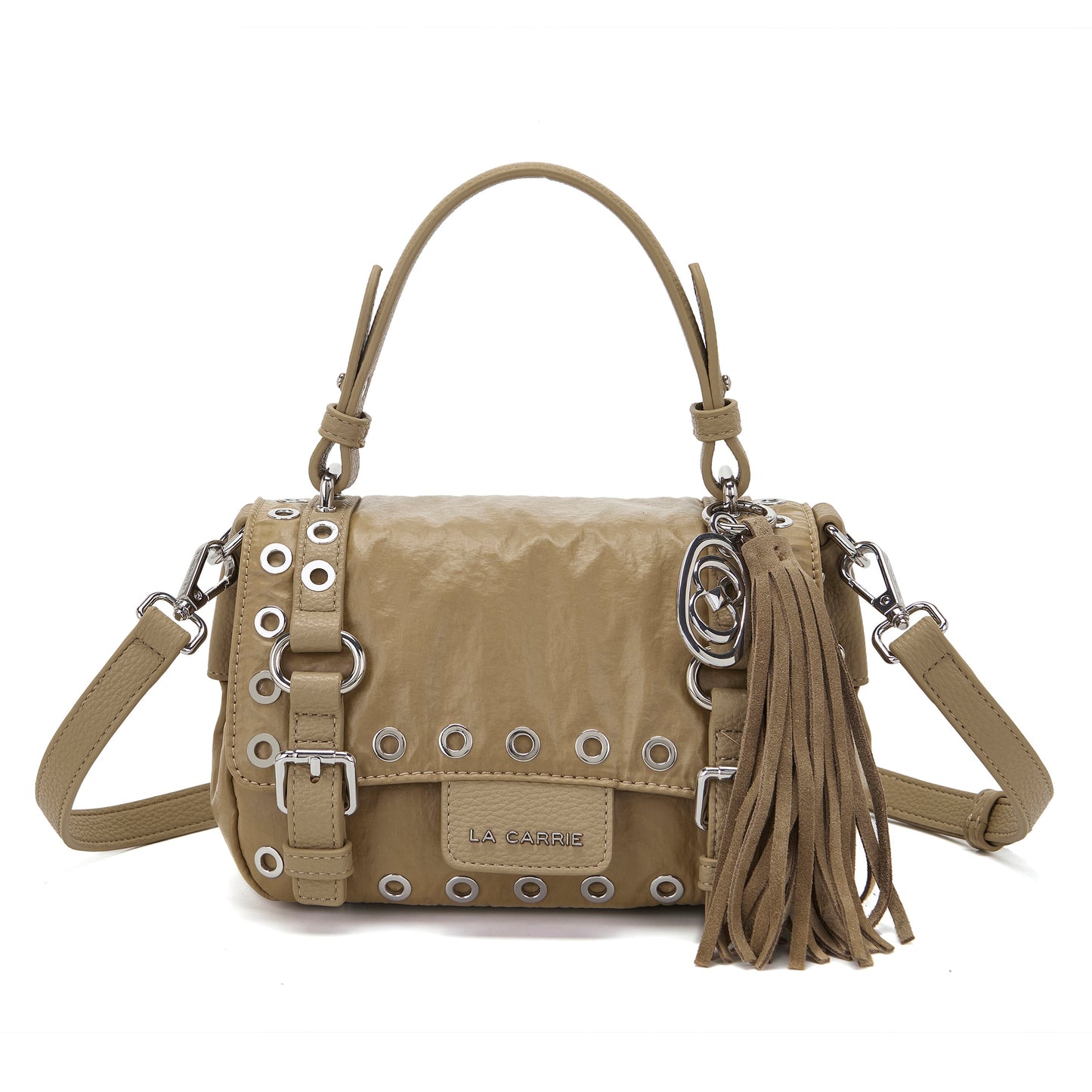 Borsa shopping small  Atena Wrinkled Beige