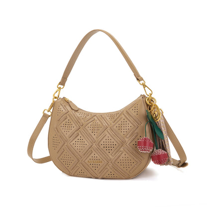 Borsa a spalla Labyrinth Beige - Immagine 2
