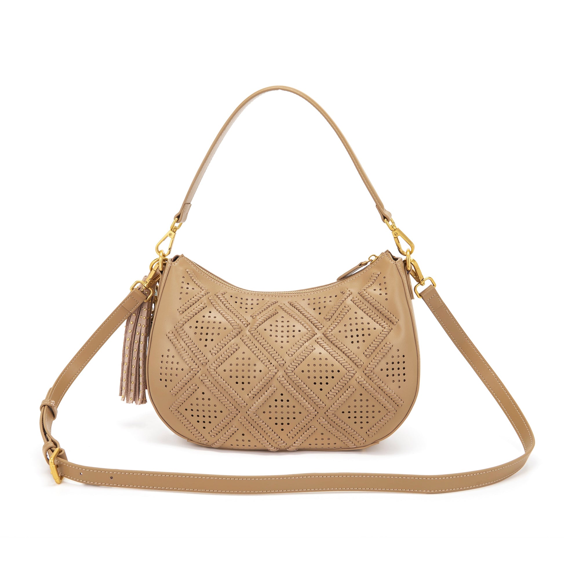 Borsa a spalla Labyrinth Beige - Immagine 3