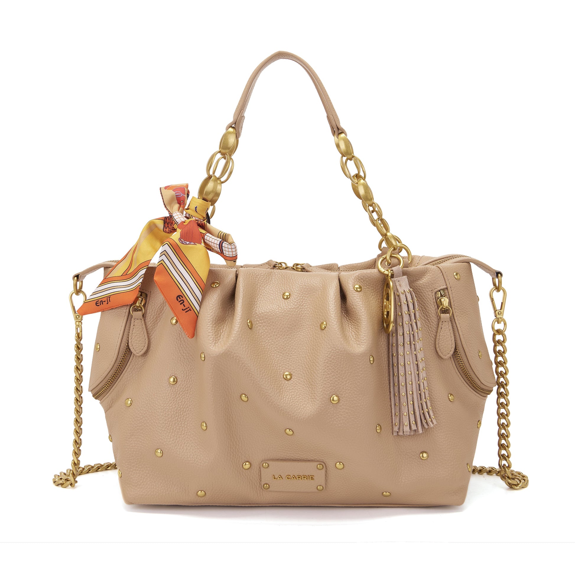 Borsa shopping Foulard Beige
