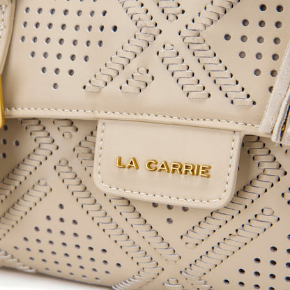 Borsa shopping Grande Atena Labyrinth Ivory - Immagine 4