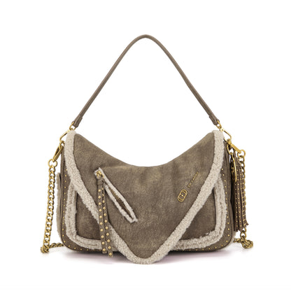 Borsa a spalla Warmtouch Taupe