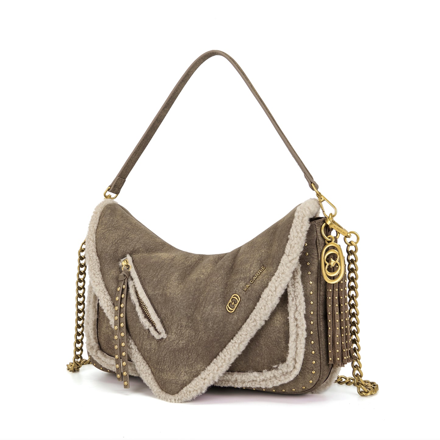 Borsa a spalla Warmtouch Taupe - Immagine 2