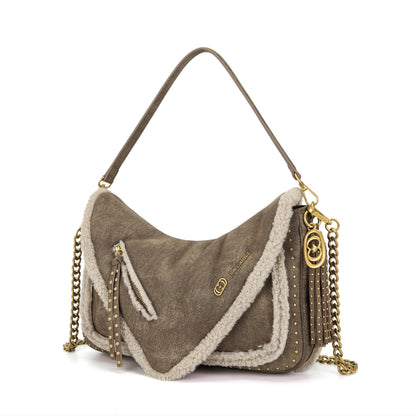 Borsa a spalla Warmtouch Taupe - Immagine 2