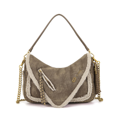 Borsa a spalla Warmtouch Taupe - Immagine 6