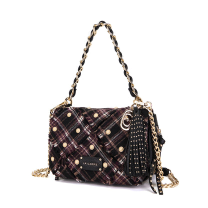 Borsa a spalla Scottish Isabel Burgundy - Immagine 2
