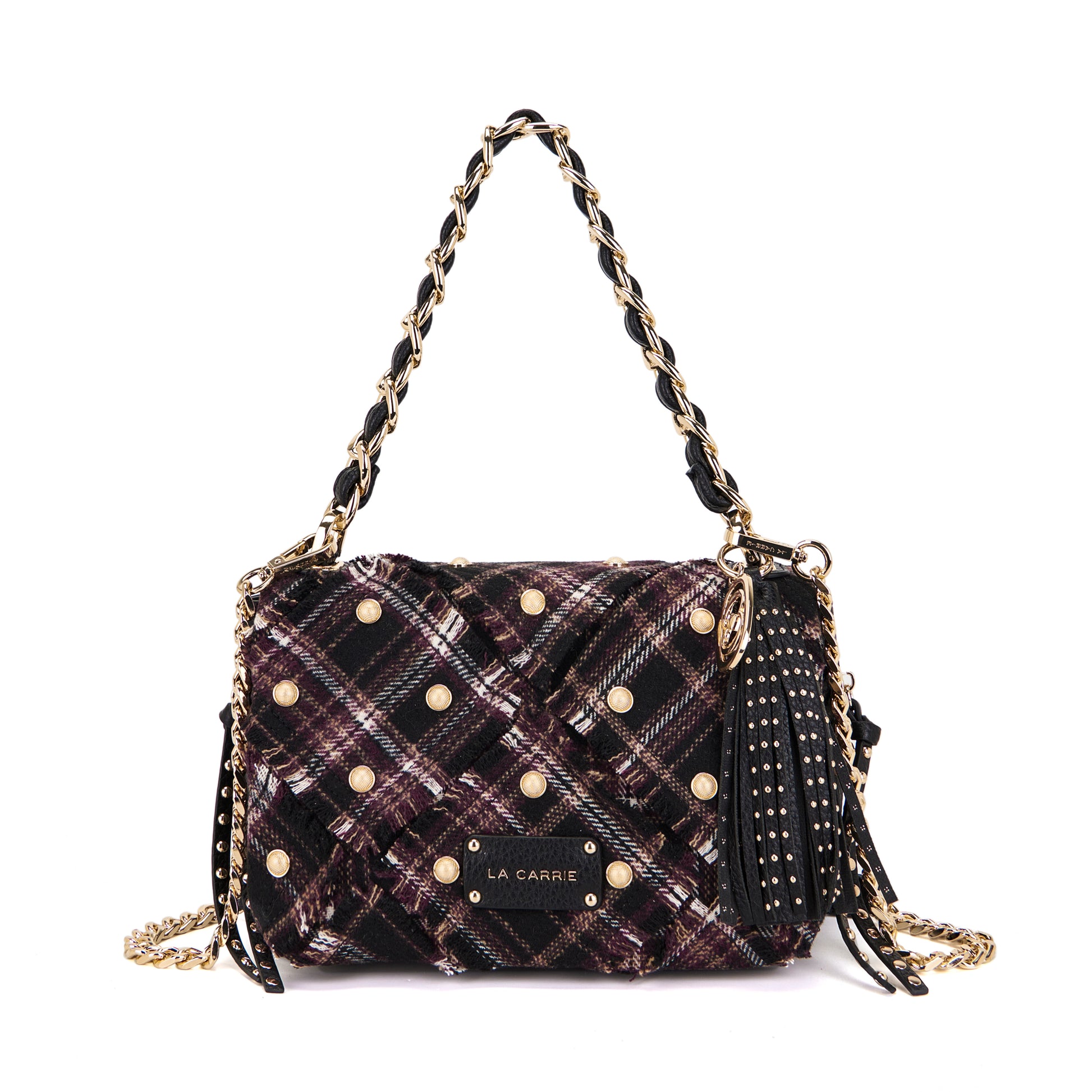 Borsa a spalla Scottish Isabel Burgundy - Immagine 6