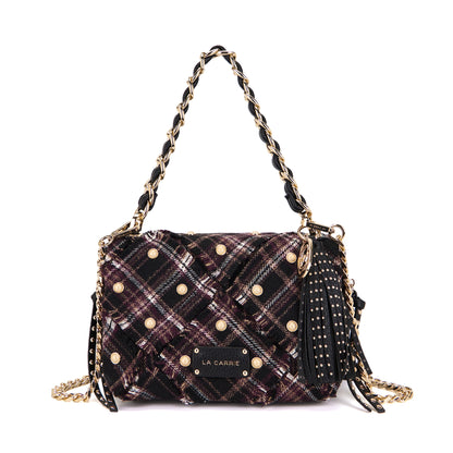 Borsa a spalla Scottish Isabel Burgundy - Immagine 6