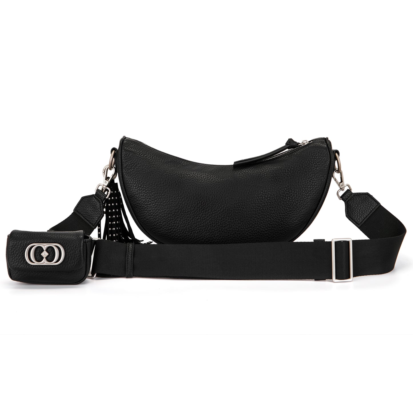 Borsa a spalla Solid Black - Immagine 3