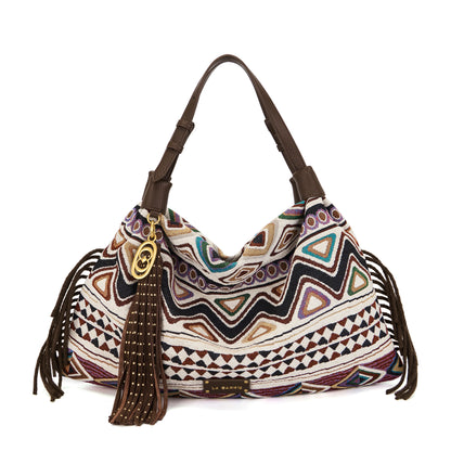 Borsa shopping Kerala Brown -Immagine 6