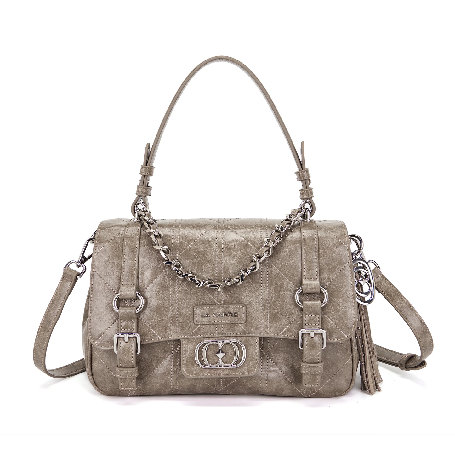 Borsa shopping Atena Spiderweb Taupe
