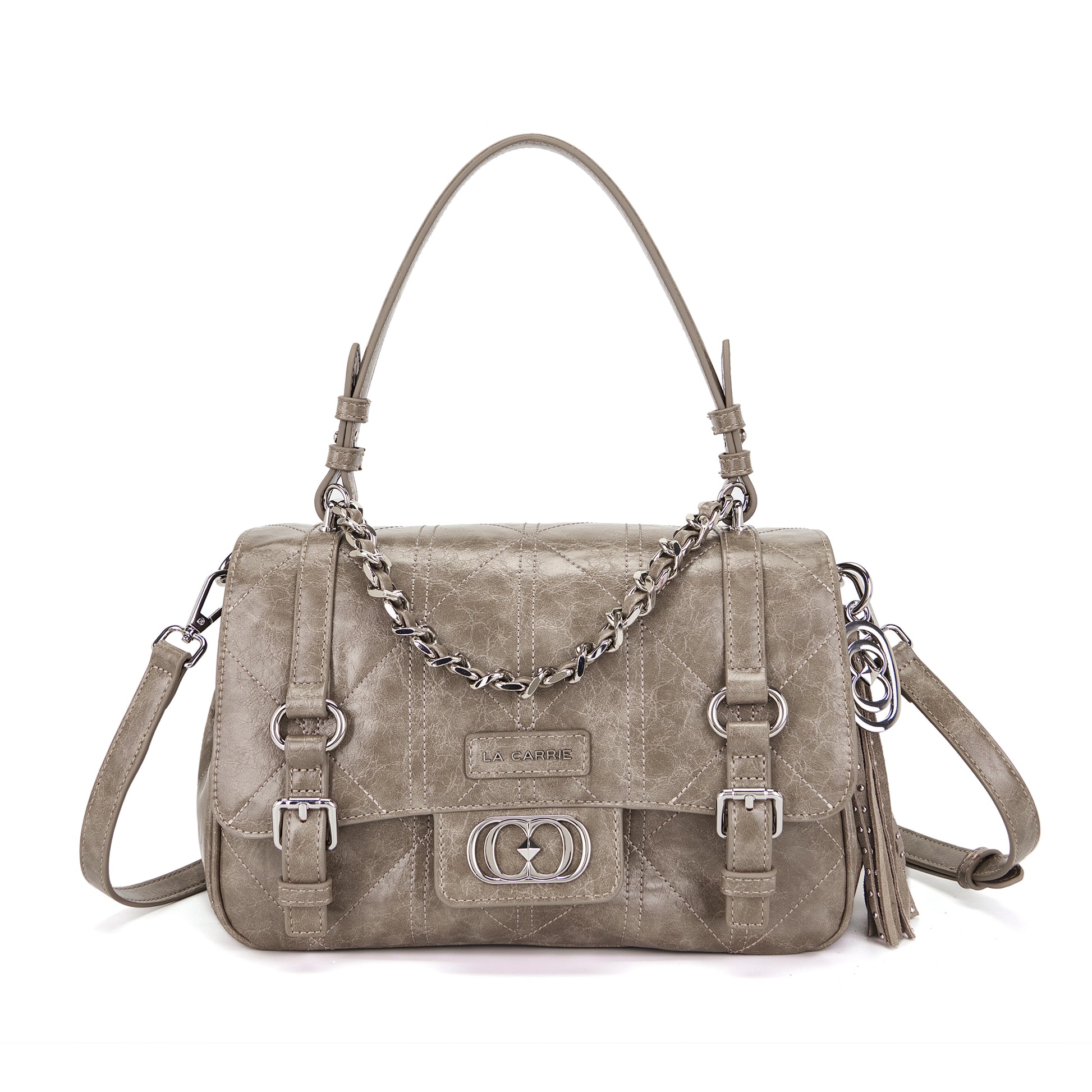 Borsa shopping Atena Spiderweb Taupe