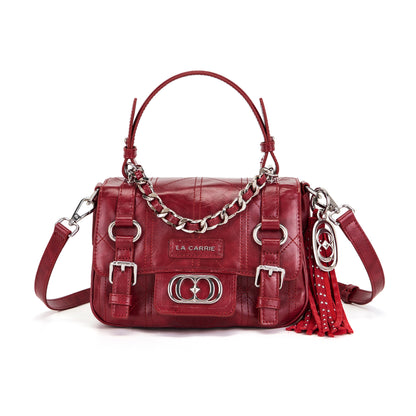 Borsa shopping Atena Spiderweb Burgundy