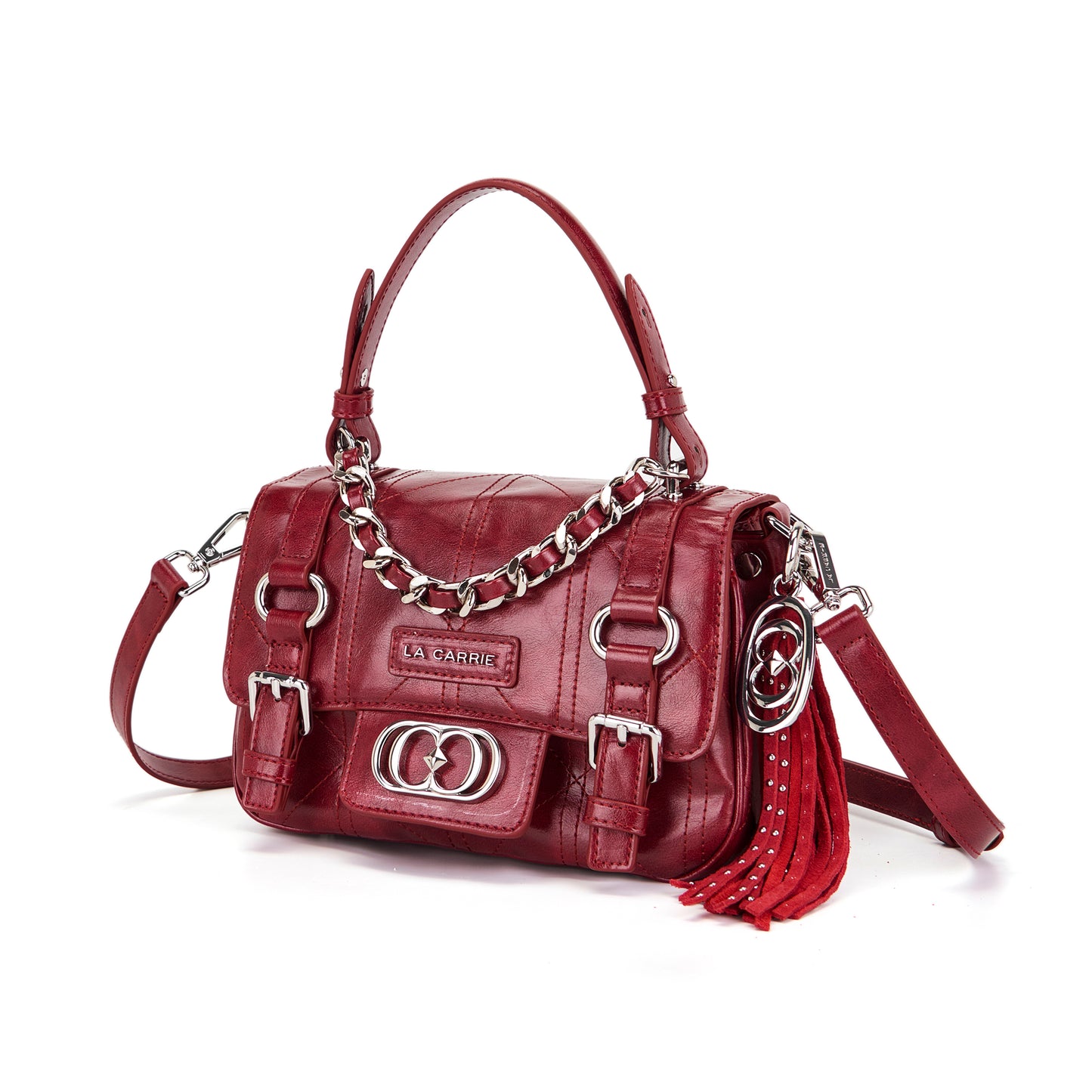Borsa shopping Atena Spiderweb Burgundy - Immagine 2