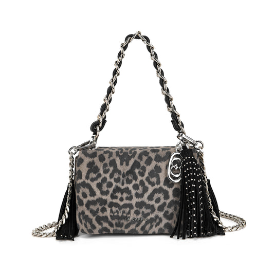 Borsa a spalla Isabel Lio Grey