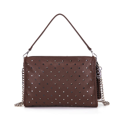 Borsa a spalla Downtown Brown