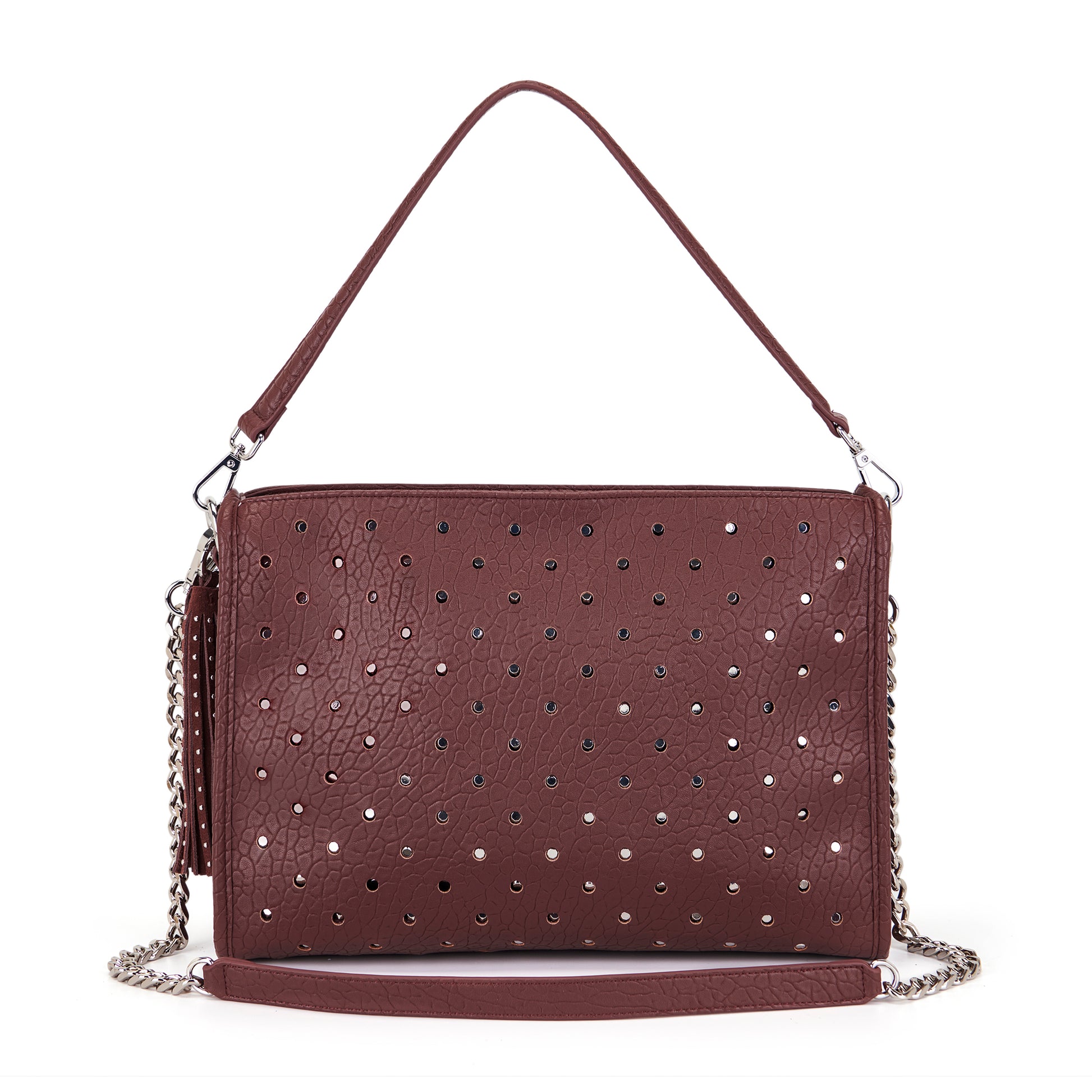 Borsa a spalla Downtown Burgundy - Immagine 3