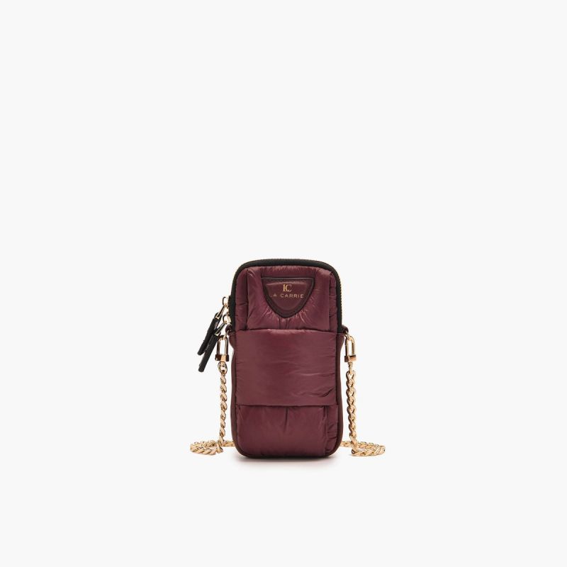 Mobile bag padded burgundy